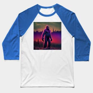 Dope Sasquatch in Nature Baseball T-Shirt